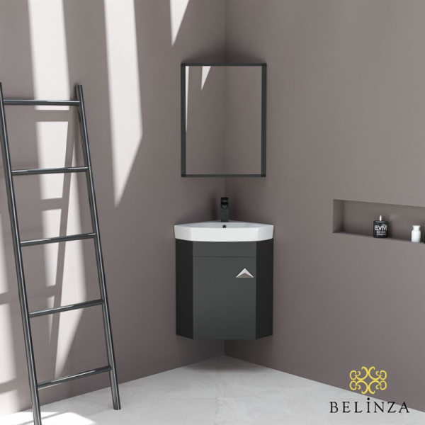Belinza Corner 46 cm Banyo Dolabı Antrasit