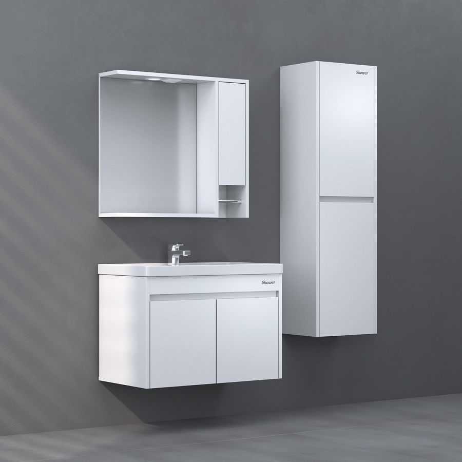 Shower Hazar 65 cm Beyaz Banyo Dolabı