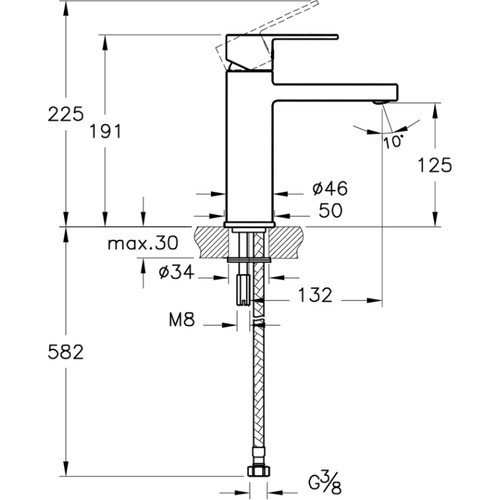 Artema Flo S Large Lavabo Bataryası Altın