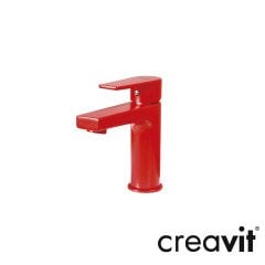 CREAVİT Sharp Lavabo Armatürü - Kırmızı