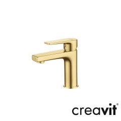 CREAVİT Sharp Lavabo Armatürü - Altın