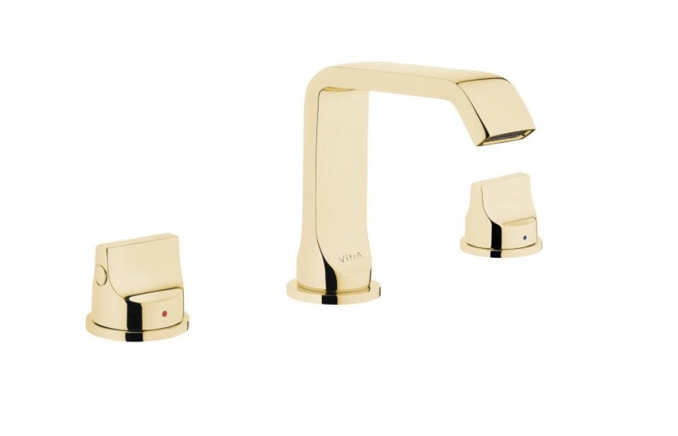 Artema Suit U Üç Delikli Lavabo Bataryası Altın