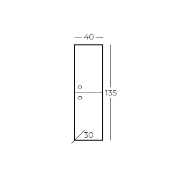 Belinza Nest 40 cm Boy Dolabı Antrasit