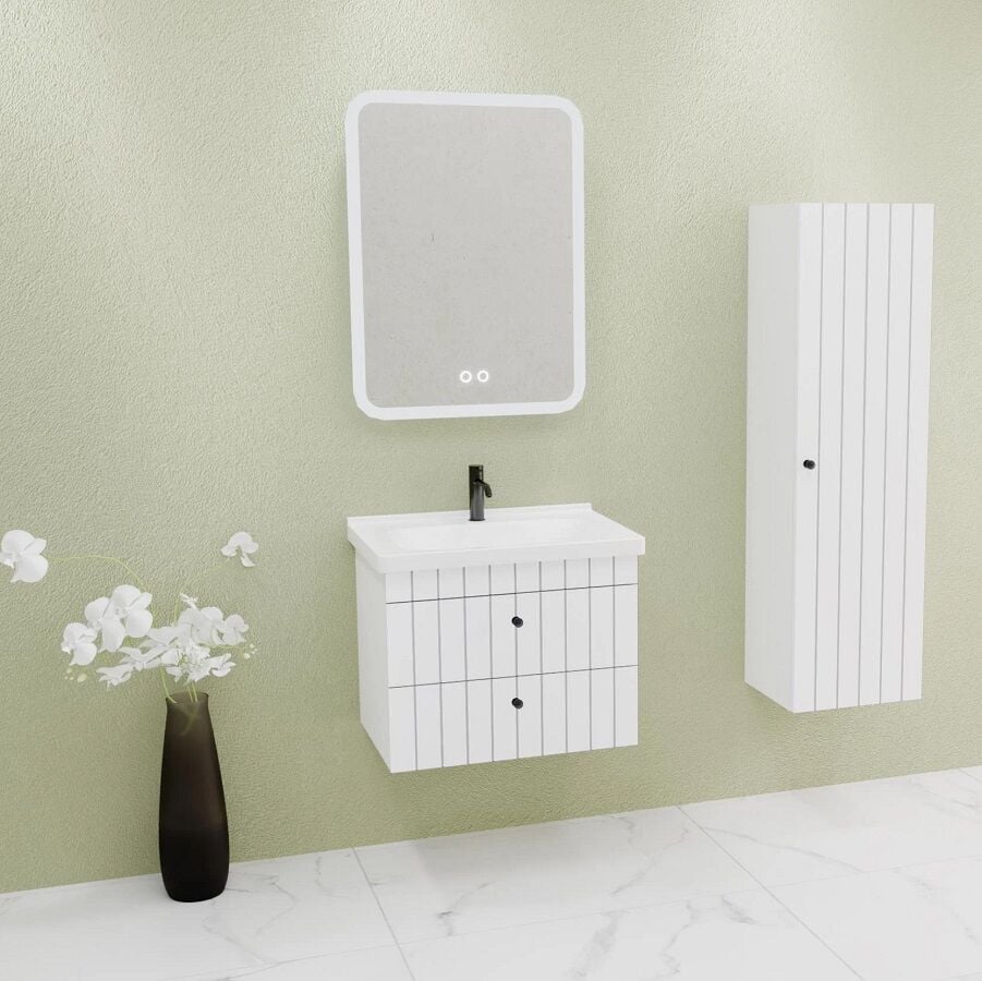 Aquanil Petit 65 cm Beyaz Banyo Dolabı