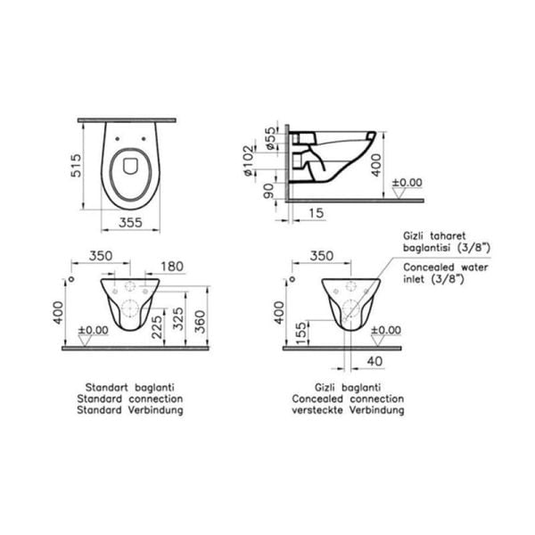 Vitra Arkitekt Asma Klozet