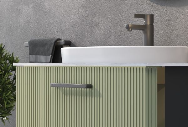 Shower Sıla 85 cm Sardunya Banyo Dolabı
