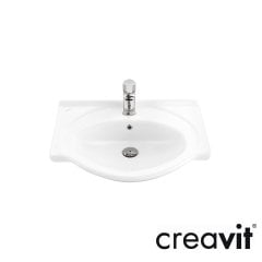 CREAVİT Etol 65 cm Lavabo Exstra Beyaz