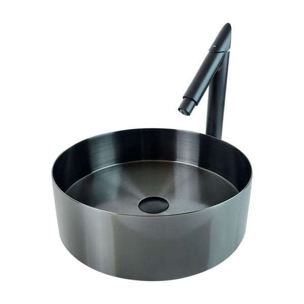 Pure Concept Paslanmaz Çelik Siyah Çanak Lavabo