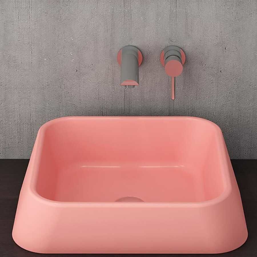 BOCCHİ Firenze Çanak Lavabo Mat Somon