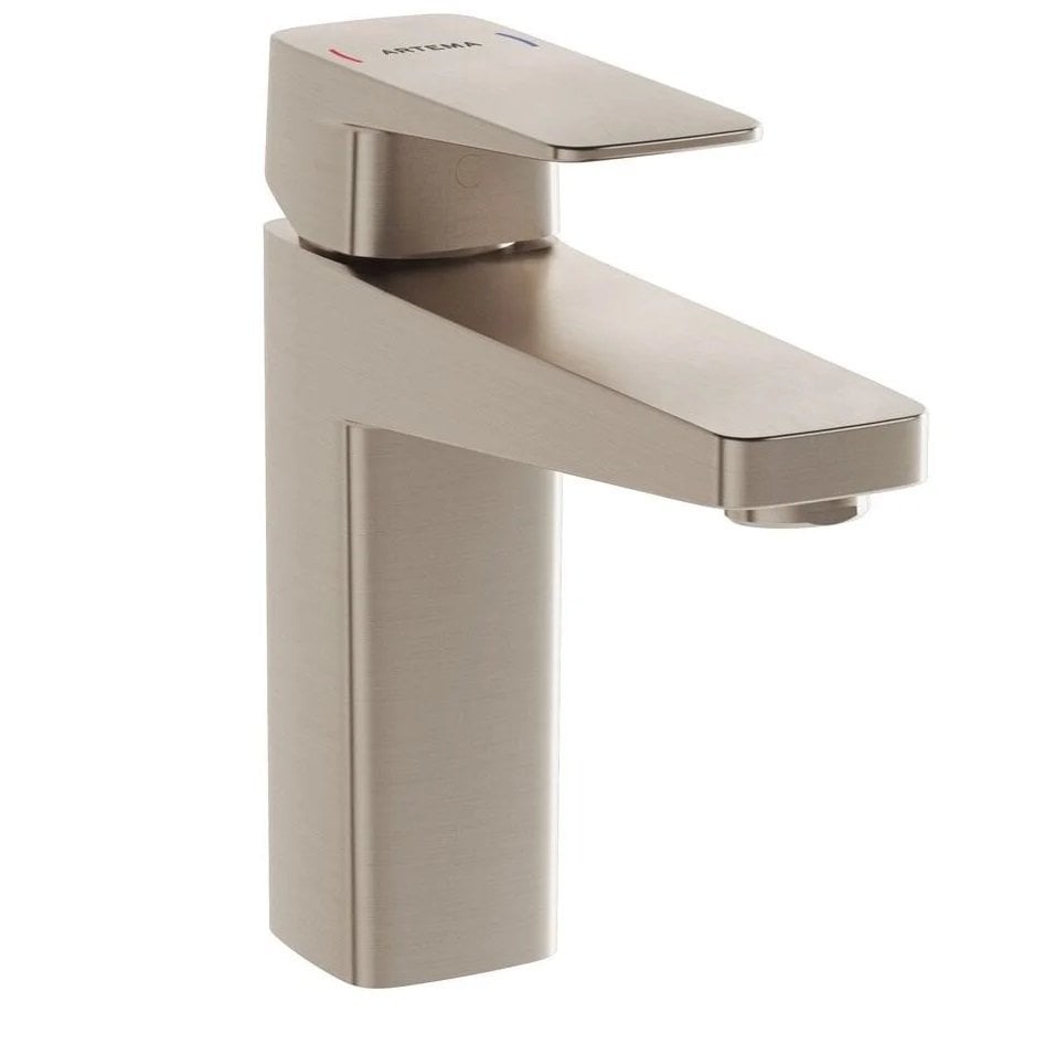 Artema Root Square Yüksek Lavabo Bataryası Fırçalı Nikel