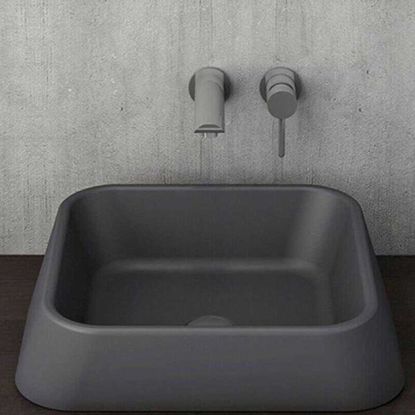 BOCCHİ Firenze Çanak Lavabo Mat Antrasit