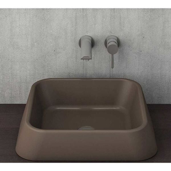 BOCCHİ Firenze Çanak Lavabo Mat Kahve