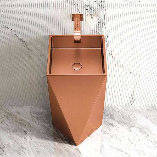Graffe Prisma Rose Gold Paslanmaz Çelik Monoblok Lavabo