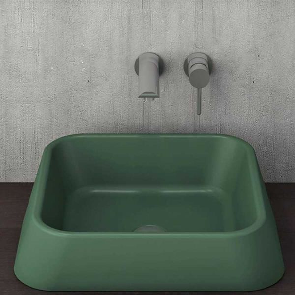 BOCCHİ Firenze Çanak Lavabo Mat Yeşil