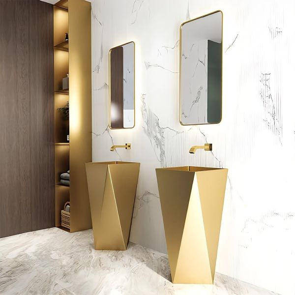 Graffe Prisma Gold Paslanmaz Çelik Monoblok Lavabo