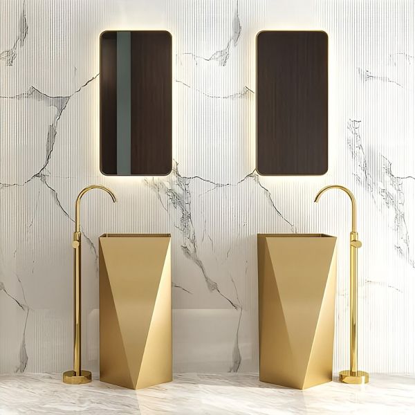 Graffe Prisma Gold Paslanmaz Çelik Monoblok Lavabo