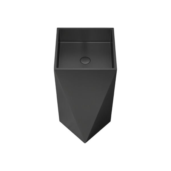 Graffe Prisma Mat Siyah Paslanmaz Çelik Monoblok Lavabo