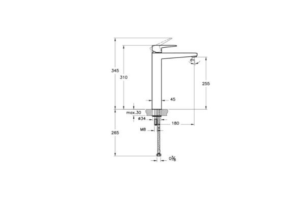 Artema Root Square Çanak Lavabo Bataryası Bakır