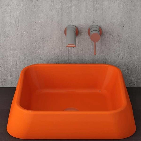 BOCCHİ Firenze Çanak Lavabo Parlak Turuncu