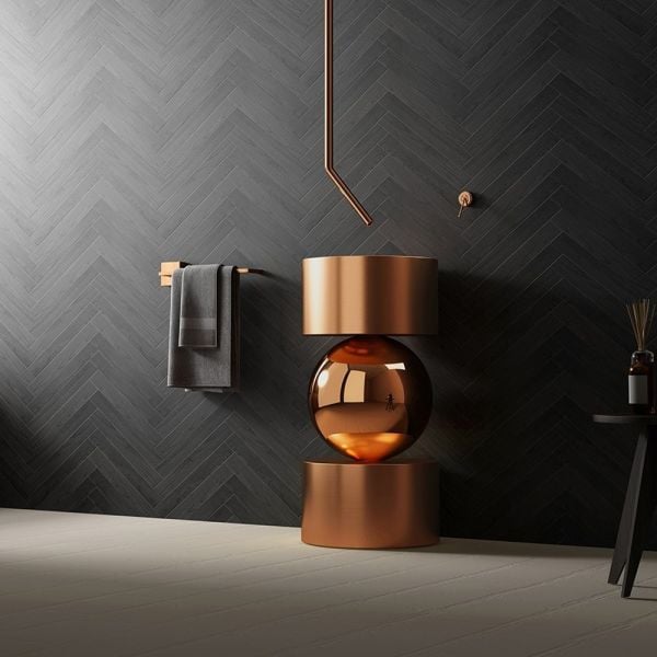 Graffe Orbis Rose Gold Paslanmaz Çelik Monoblok Lavabo