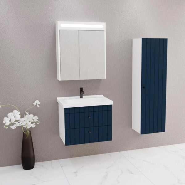 Aquanil Petit 65 cm Lacivert Banyo Dolabı