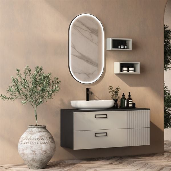 FYM Silvena 120 cm Sahra Banyo Dolabı