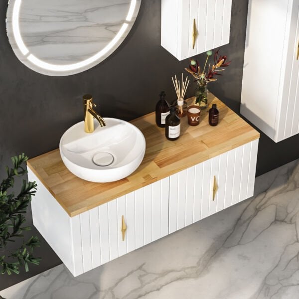 FYM Infınıtıy 110 cm Banyo Dolabı Beyaz