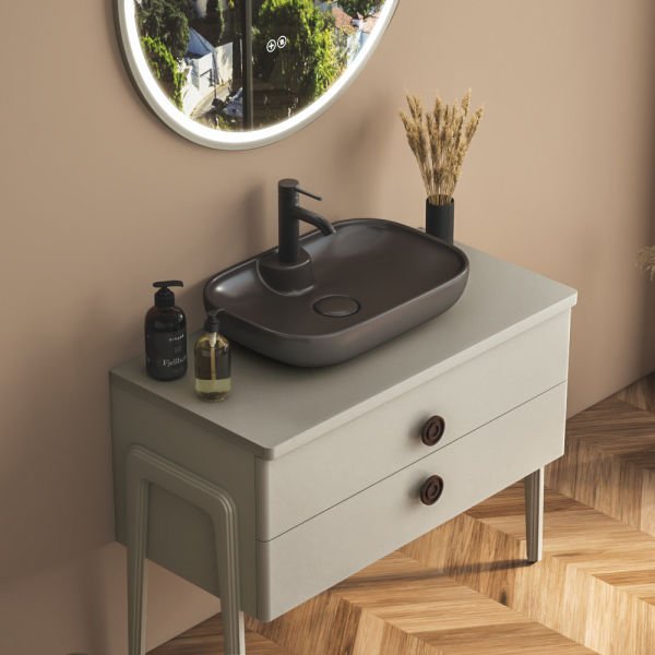 FYM Dora 100 cm Sahra Banyo Dolabı