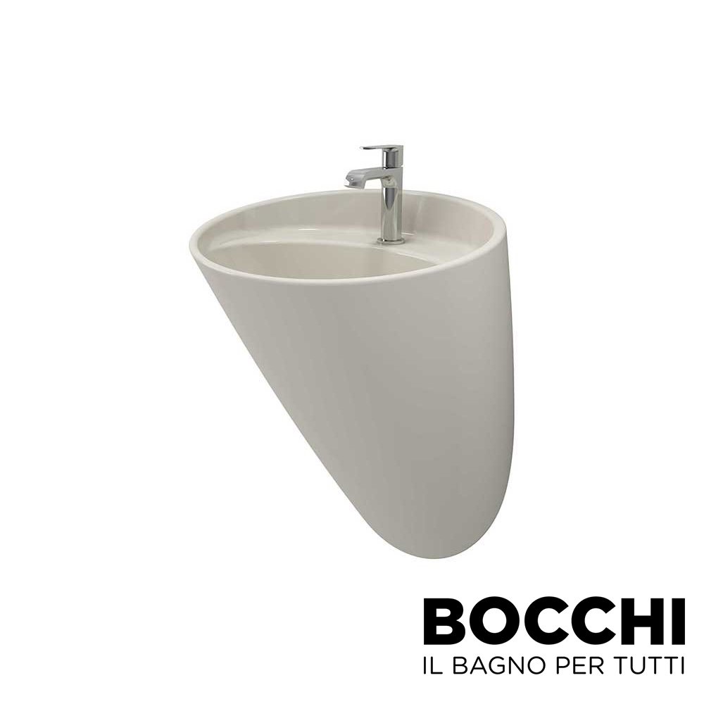 BOCCHI Venezia Asma Monoblok Lavabo (Parlak Bisküvi)