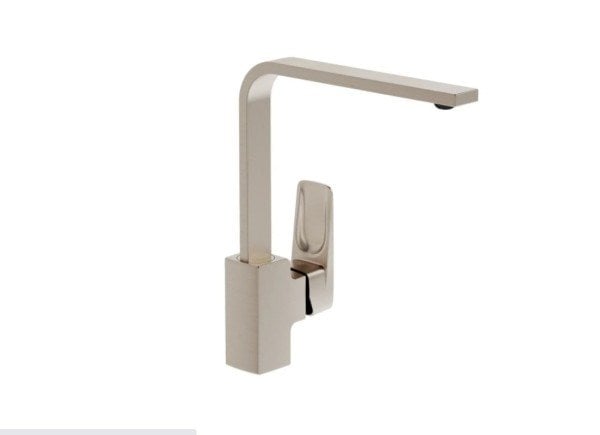 Artema Root Square Blueco Mutfak Eviye Bataryası Fırçalı Nikel