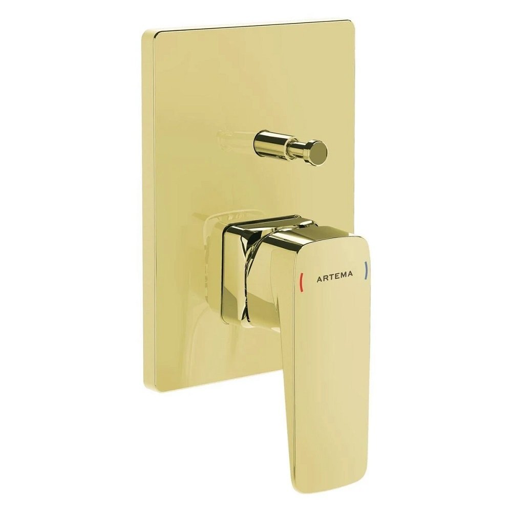 Artema Root Square  Ankastre Banyo Bataryası Altın