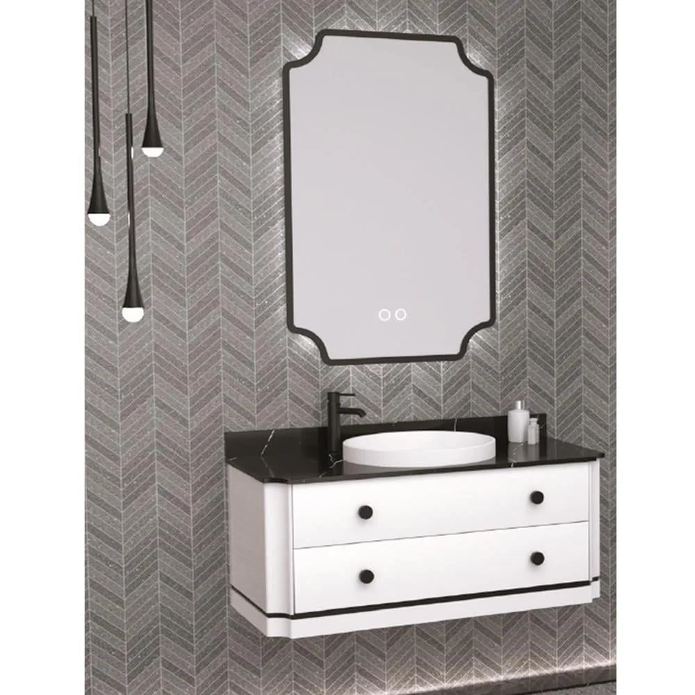 Aquanil  Adria 100 cm  Beyaz Banyo Dolabı