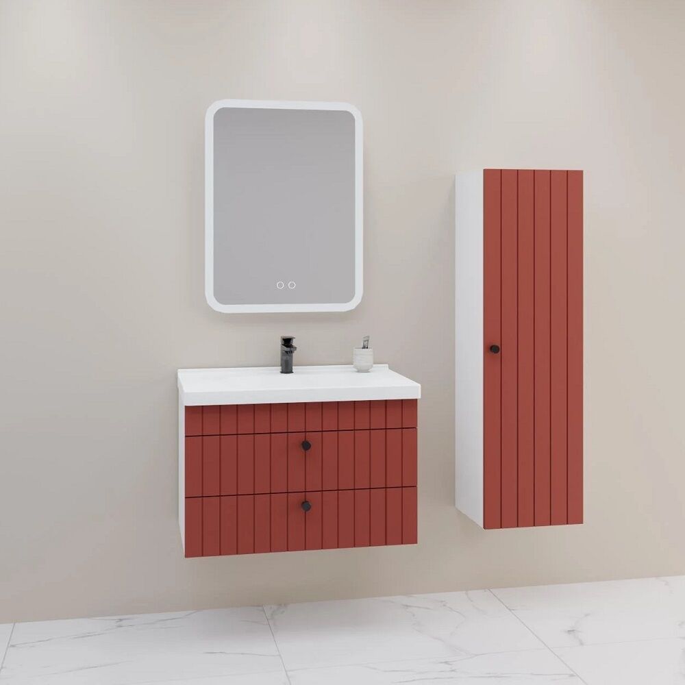 Aquanil Petit 80 cm Kiremit Banyo Dolabı