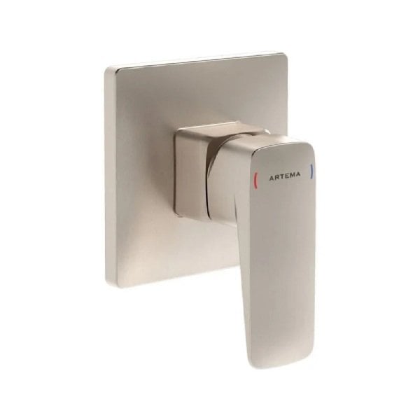 Artema Root Square  Ankastre Duş Bataryası Fırçalı Nikel