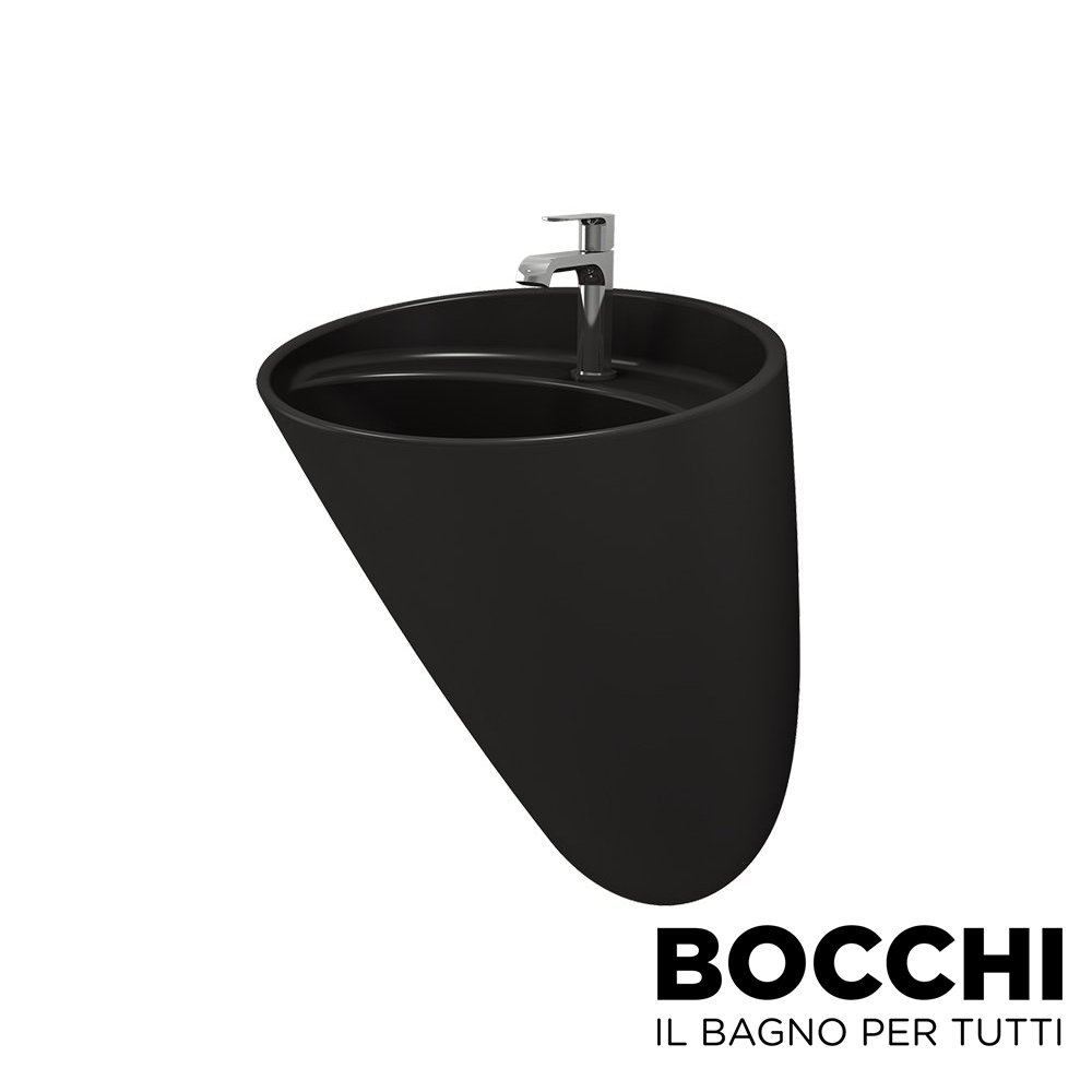 BOCCHI Venezia Asma Monoblok Lavabo (Mat Siyah)