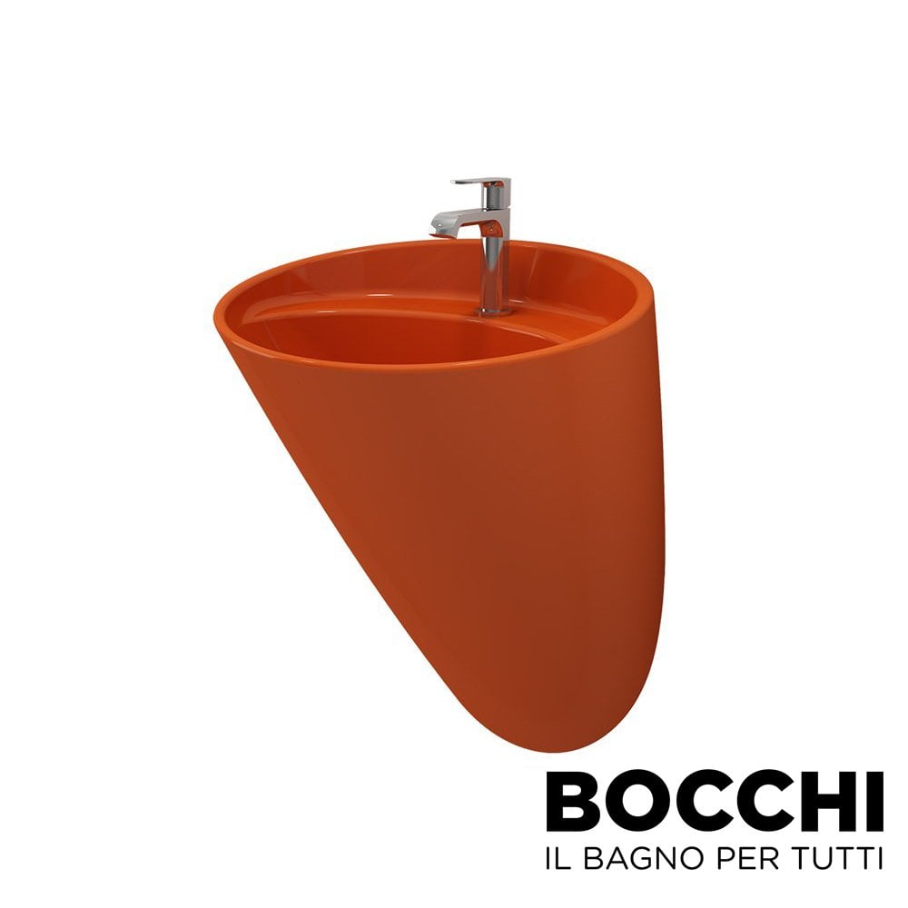BOCCHI Venezia Asma Monoblok Lavabo (Parlak Turuncu)