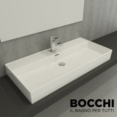 BOCCHİ Milano Lavabo 100 cm Parlak Beyaz