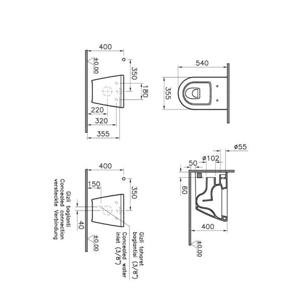 Vitra İntegra Asma Klozet