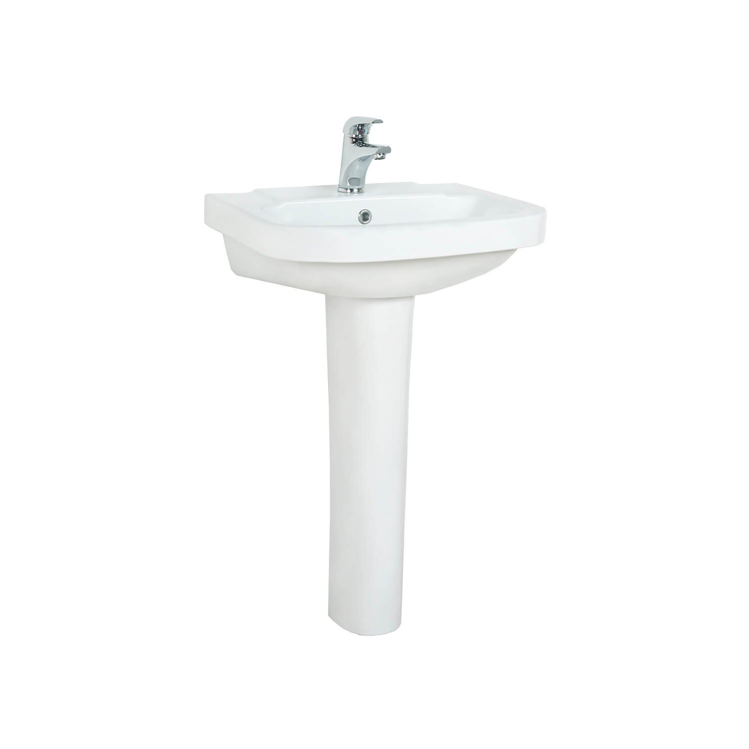 CREAVİT Vitroya 56 cm Lavabo, Vitroya İnce Kolon Ayak