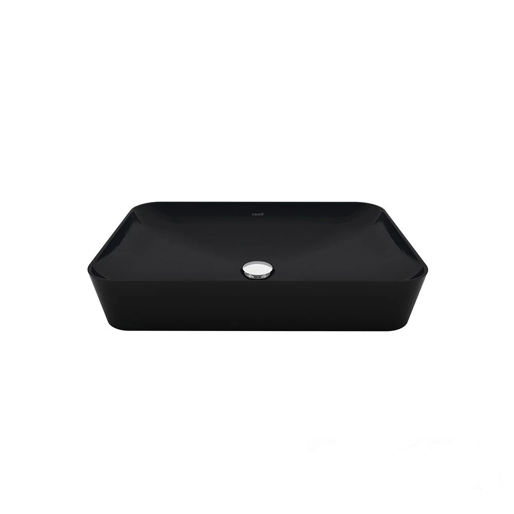 CREAVİT Minimal 60x40 cm Lavabo Siyah