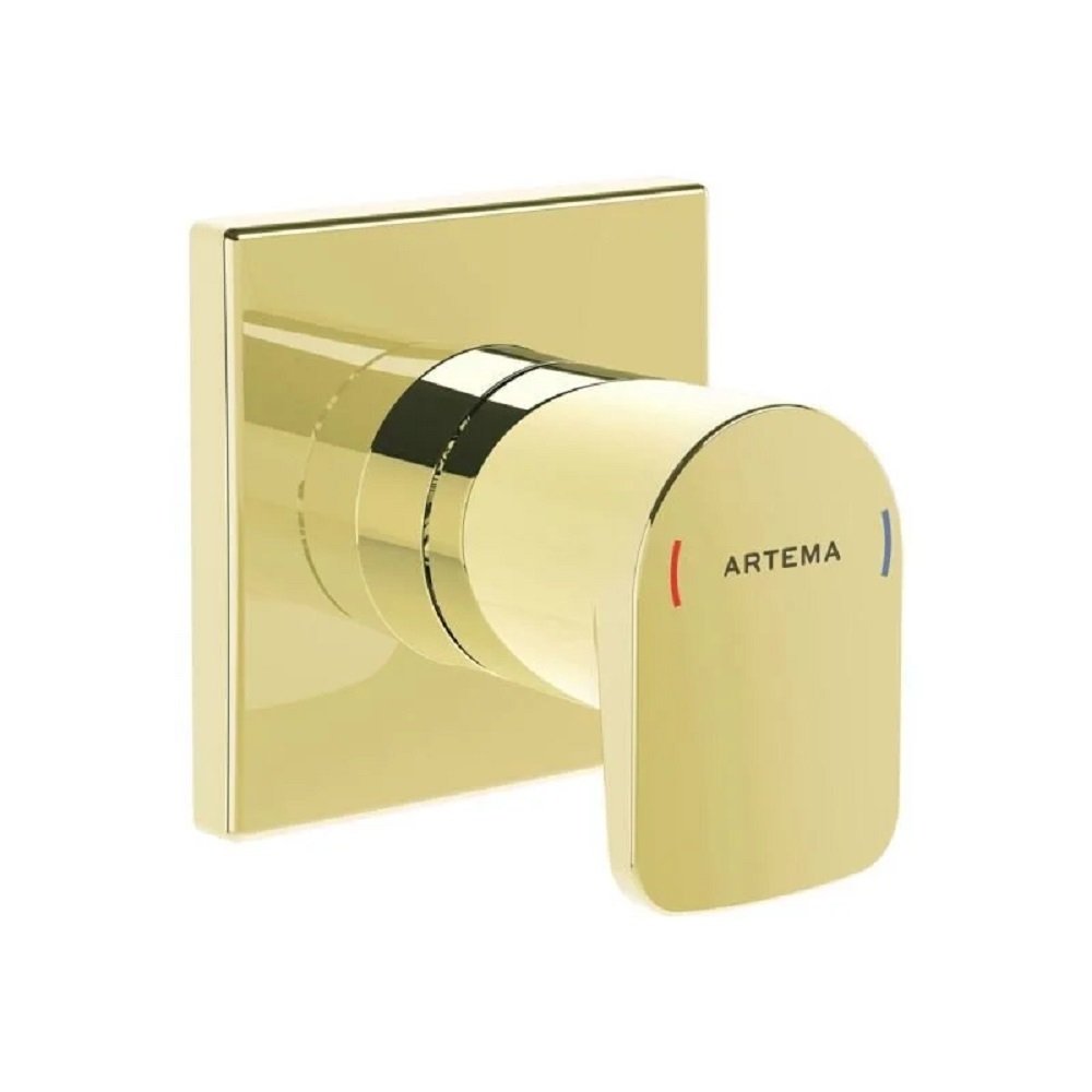 Artema Rotto Square Ankastre Stop Valf Altın