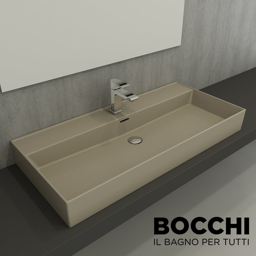 BOCCHİ Milano Lavabo 100 cm Mat Kaşmir