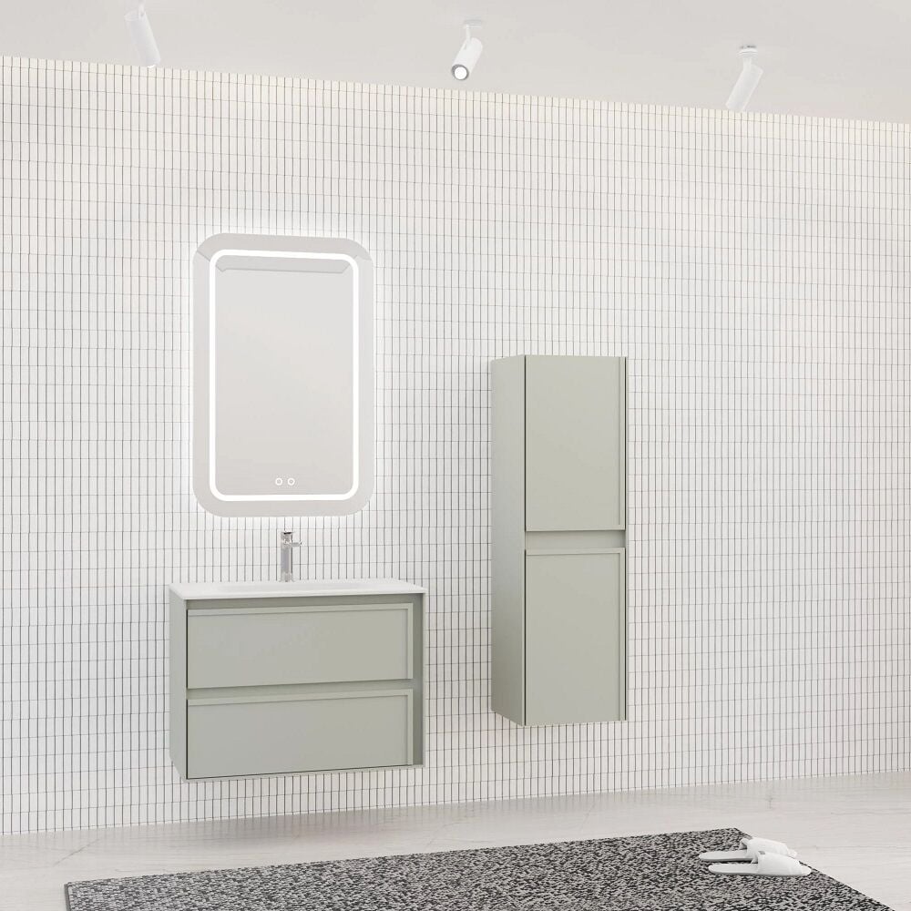 Aquanil Elisa 80 cm  Nane Yeşili Banyo Dolabı