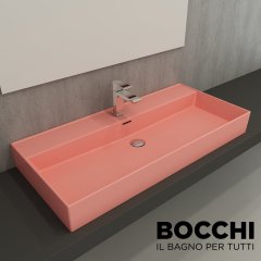 BOCCHİ Milano Lavabo 100 cm Mat Somon
