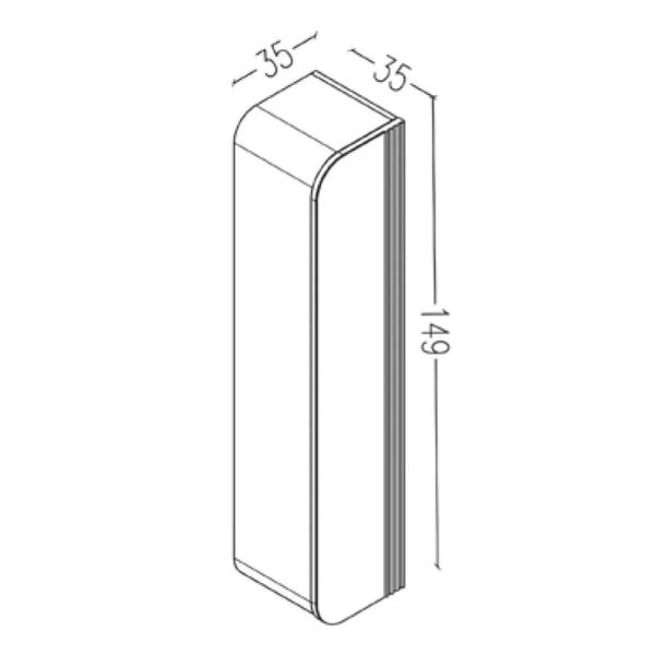 Aquanil  Ardino 110 cm Vizon Banyo Dolabı