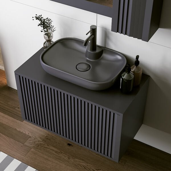 FYM Dream 90 cm Antrasit Banyo Dolabı