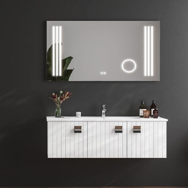 FYM Alba 120 cm Beyaz Banyo Dolabı