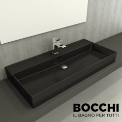 BOCCHİ Milano Lavabo 100 cm Mat Siyah