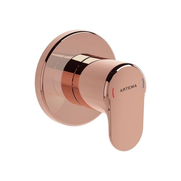 Artema Rotto Round Ankastre Stop Valf Bakır