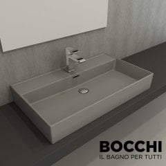 BOCCHİ Milano Lavabo 80 cm Mat Gri